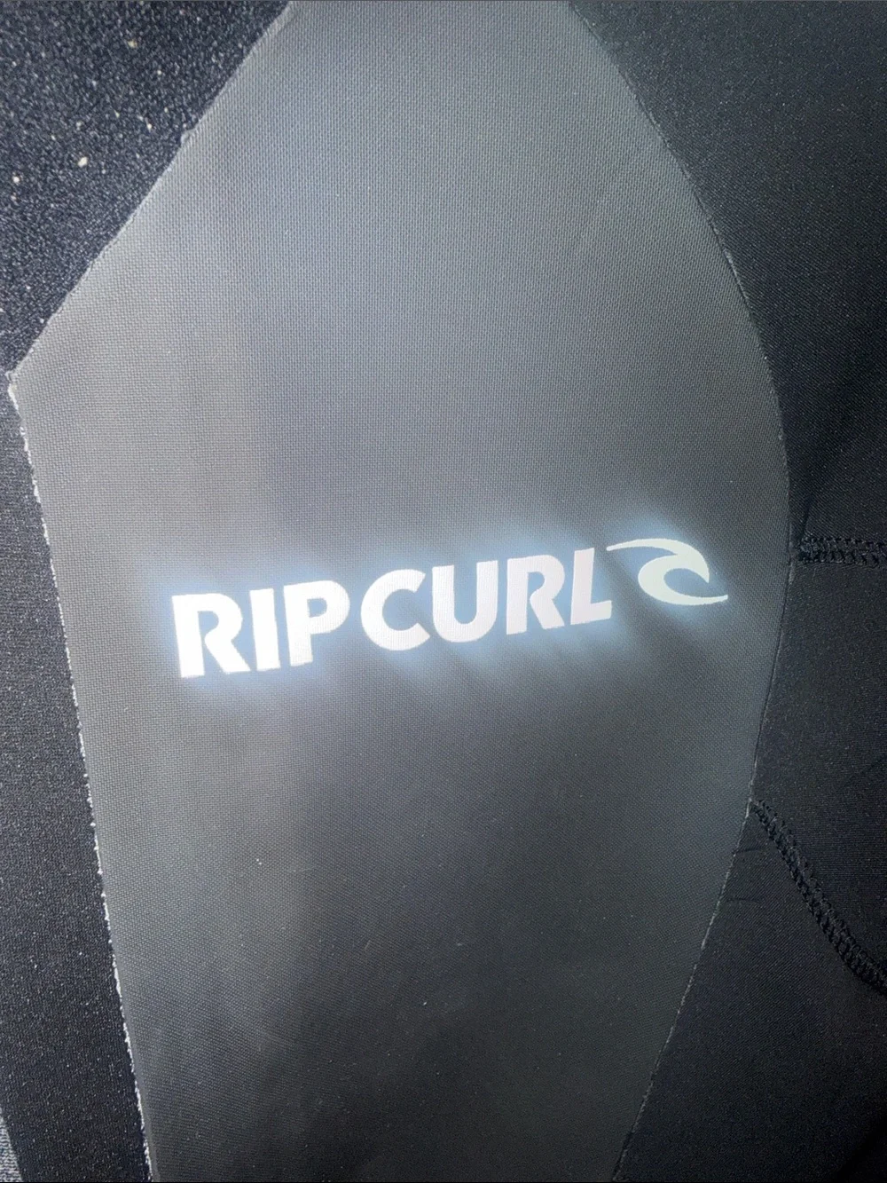 Rip Curl Black Full Chest-Zip Wetsuit size large